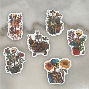 Colorful Skeleton Sticker Set